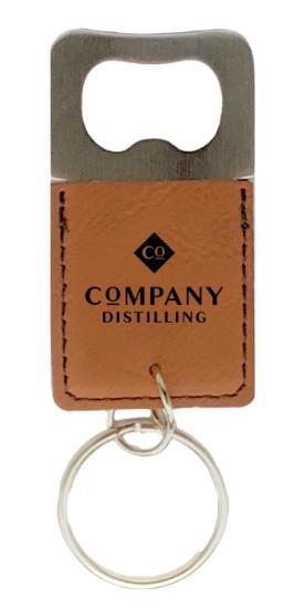 Leather Bottle Opener - Square