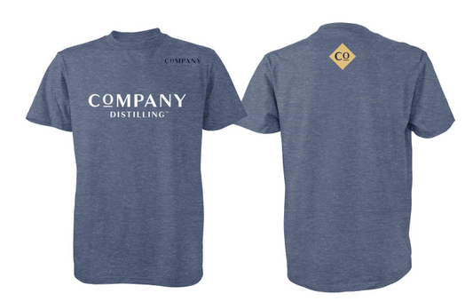 SS - Center Stacked/Gold Diamond HEATHER BLUE