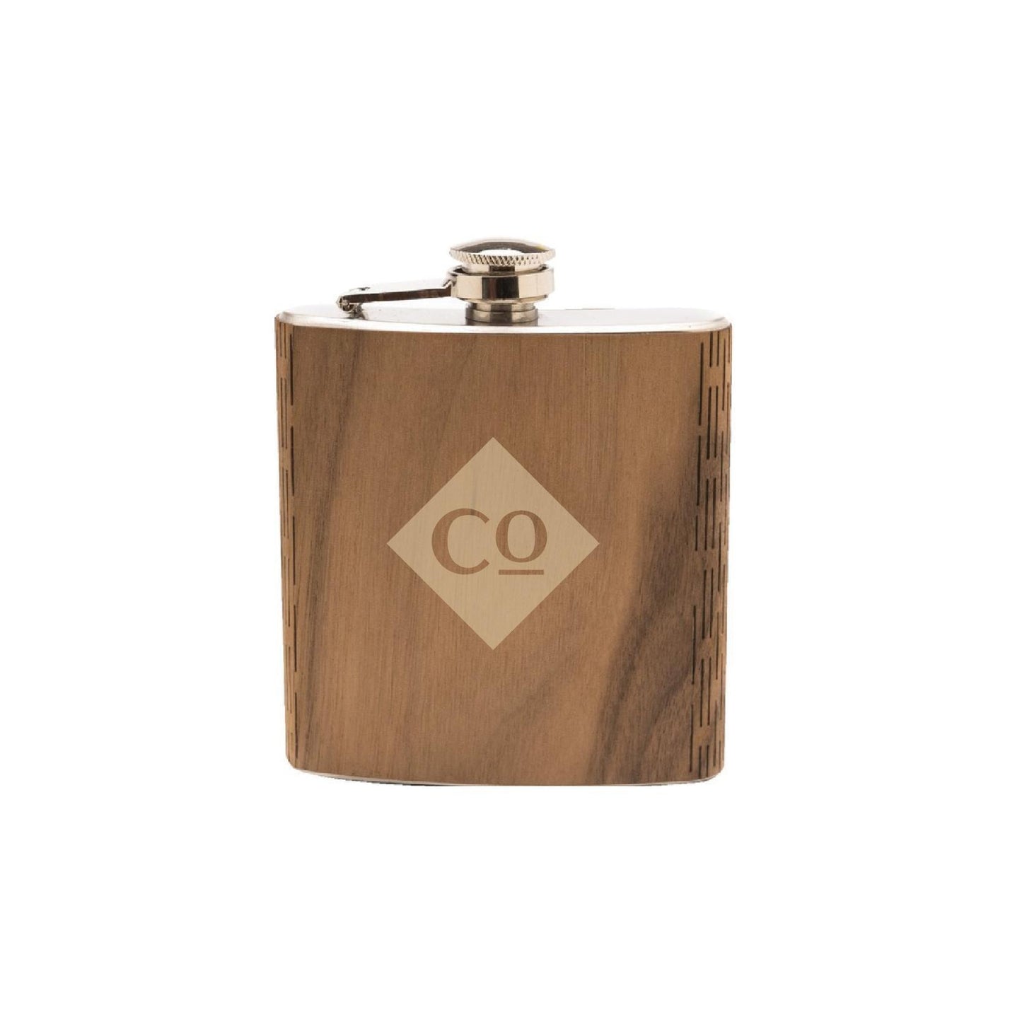 Company Distilling Wooden Hip Flask